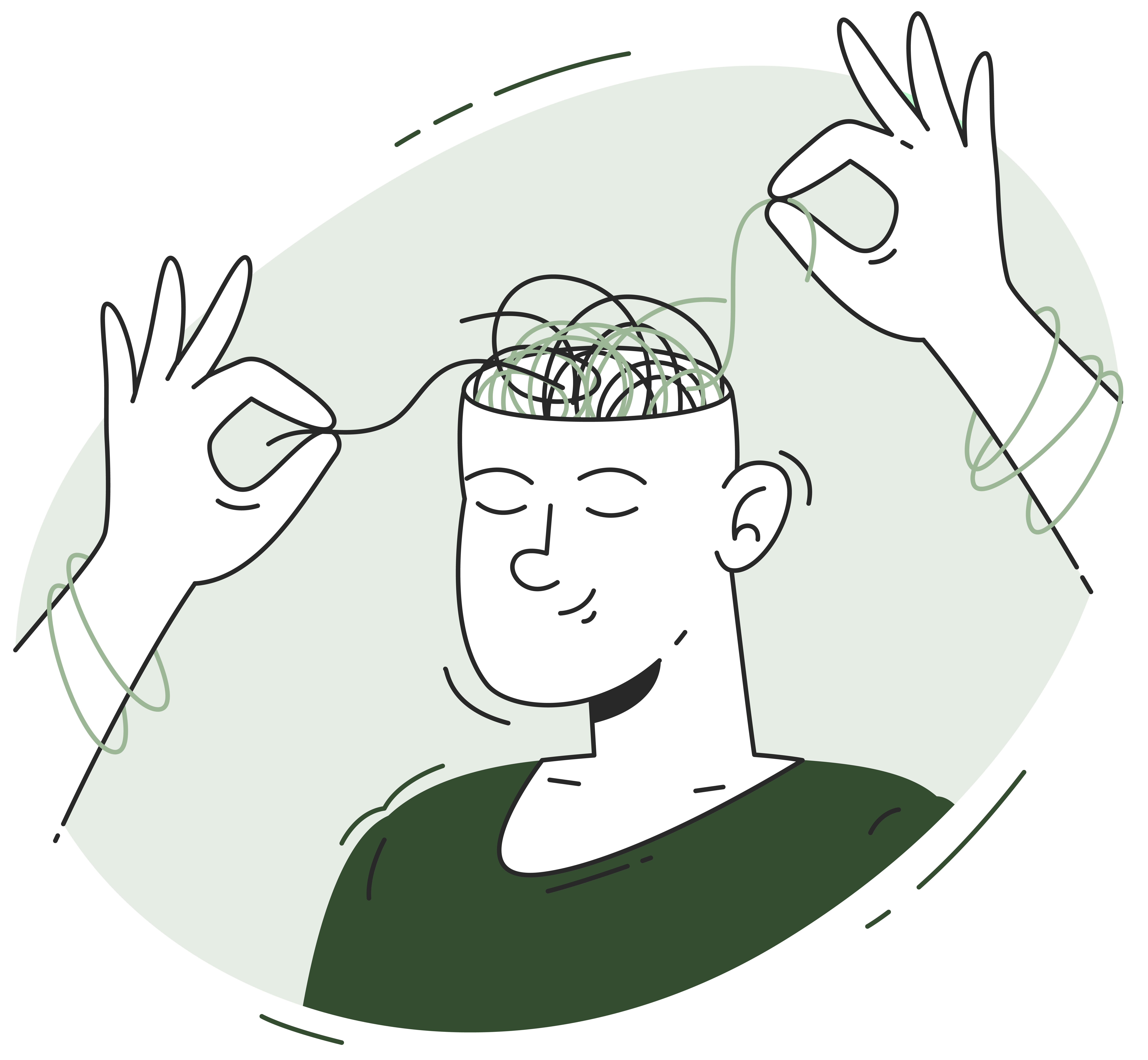 Mental wellbeing illustration